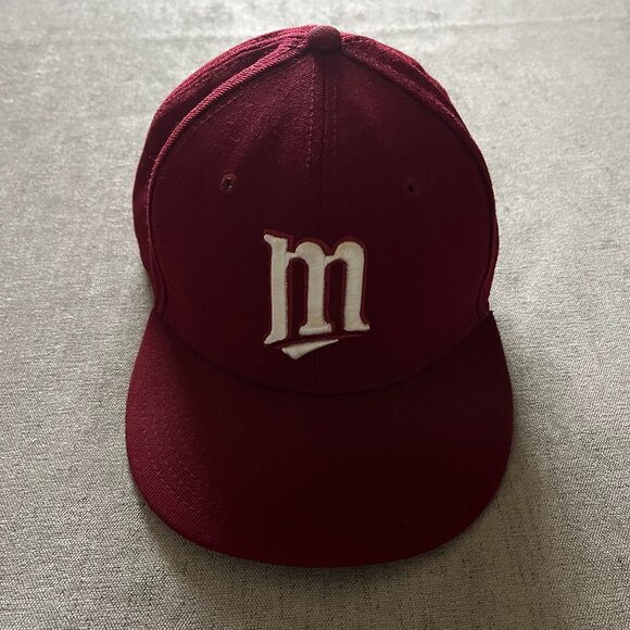 New Era 59Fifty Cap Hat Minnesota Twins Adult Maroon 7 1/8 MLB Baseball Fitted - Picture 1 of 7